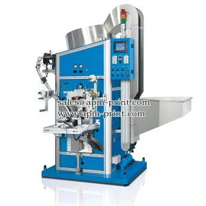 Maquina automática de estampagem de folhas quentes para tampas irregulares