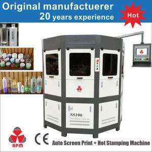 Impressora de tela automática para garrafas e tubos