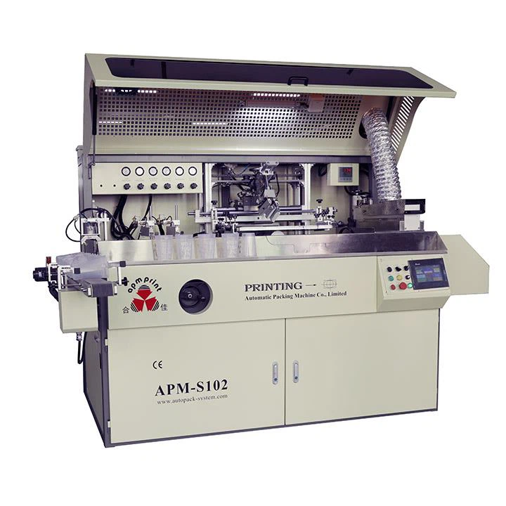 Máquina automática de serigrafia para copos